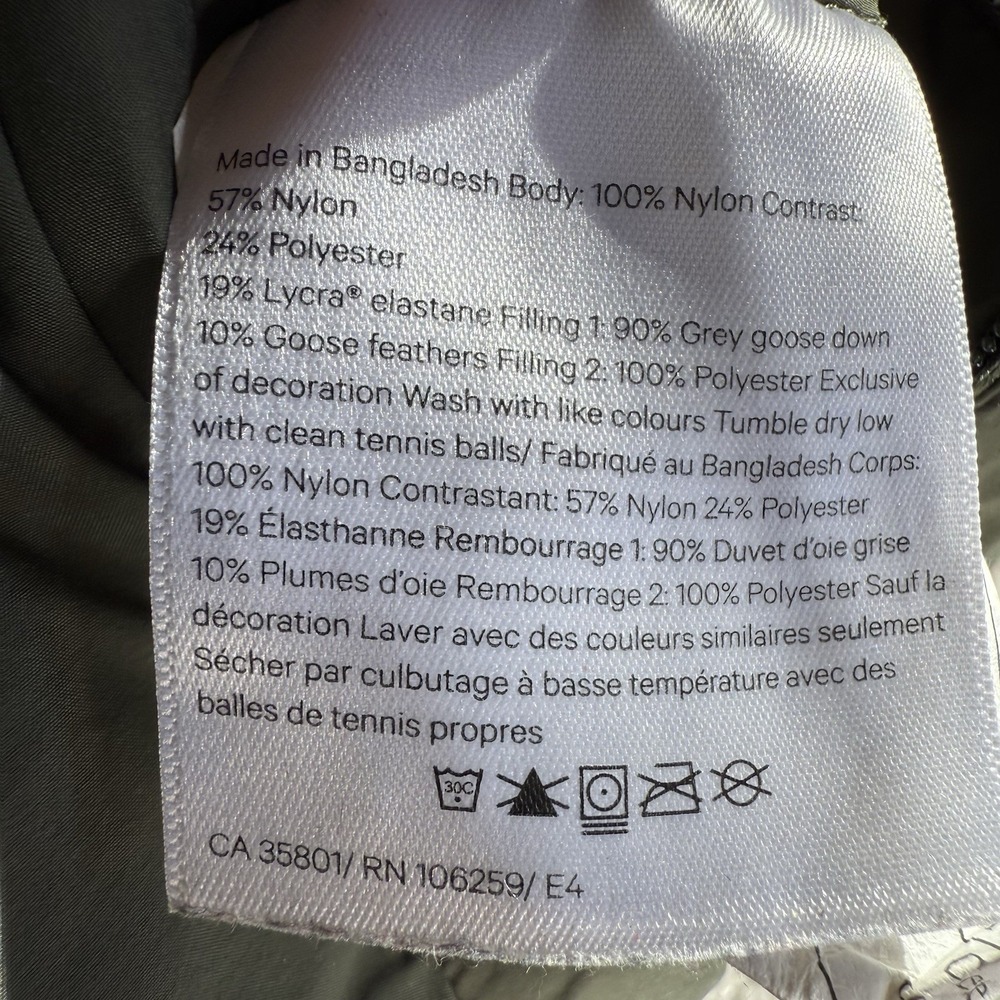 Lululemon Weightless Wunder Jacket W4AK5S Womens 8 Pesto Reversible Down $198 - Picture 13 of 15